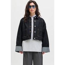 Jack & Jones Jxvega Denim Kadın Kot Ceket Mavı
