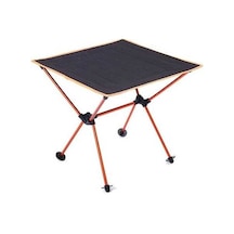 Dancemonkey Açık Kamp Taşınabilir Hafif Katlanır Masa Oxford Kumaş Alüminyum Piknik Masası Turuncu Turuncu