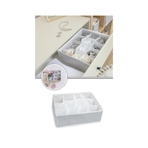 12 Bölmeli Çekmece Içi Düzenleyici, Çok Amaçlı Takı Çorap Kravat Eşarp Organizer Kutu Kumaş 100 X 10 Diğer