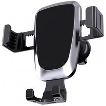 Yyt Araç Cep Telefonu Tutucusu 360 Derece Dönen Alüminyum Cep Telefonları İçin Uygun 4,7 - 16,5 Cm Siyah
