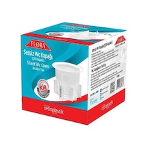 Flora Tuvalet Kapağı Wc Matik Çift Kapaklı Sessiz Koku Ve Haşere Beyaz