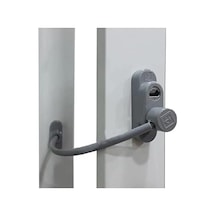 5 Adet Çelik Halatlı Pvc Pencere Çocuk Emniyet Kilidi Gri