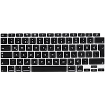 Lexroo Macbook Uyumlu 13.3' Air M1 Klavye Koruyucu Silikon Ped - Siyah