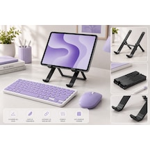 Poco Pad C1 9.7'' Uyumlu Ergonomik Tablet Çalışma Seti Stand+klavye+mouse Diğer