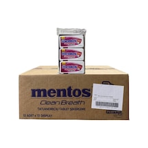 Mentos Çinko+ C&d Vitamini Defensive Clean Breath Vişne Aromalı Tatlandırıcılı Tablet Şekerleme 21 Gr 12 12 Adet-184