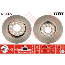 TRW DF4477 FREN DİSKİ ARKA 500 X 14- / 159 05- GIULIETTA 10- SPID