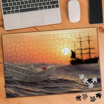 Gerçek Ve Maket Gemiler 240 Parça Puzzle Yapboz-3361172