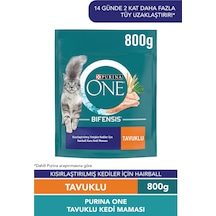 Purina One Coat& Hairball Kısırlaştırılmış Tavuklu Kedi Maması 800g