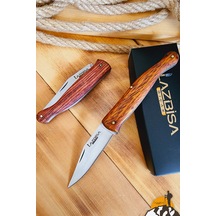 Ceviz Sap Çakı Kamp Çakısı Outdoor Piknik Çakısı Yns-852 Kahverengi