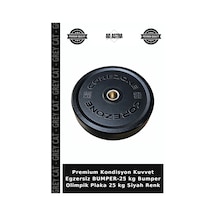 Premium Kondisyon Kuvvet Egzersiz Bumper-25 Kg Bumper Olimpik Plaka 25 Kg Siyah Renk