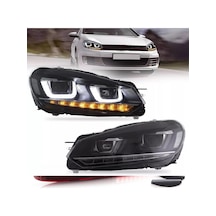 Vw Golf 6 Uyumlu Çift U Kayar Sinyal Far