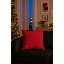 Saten Kırlent Kılıfı Kırmızı V1 40x40 Kırmızı