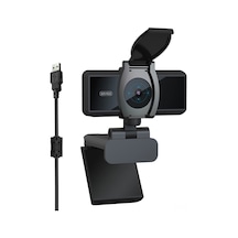 Xindoker S3 5mp Otomatik Odaklı Web Kamerası - Gizlilik Kapaklı, Mikrofonlu, 1080p Video Konferans İçin Masaüstü/dizüstü Bilgisayar Uyumlu Siyah