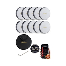 Midex Br-811x 10'lu Bendir Def Toptan Paket Akort Ayarlı El Tutma Oyuklu Çantalı