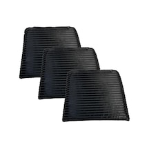 Knsz sırt minderi 3 lü mazlum siyah çizgili kumaş cırtlı tel sandalyesi sırtı için