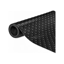 Hortumtech Paralı Paspas Pvc Zemin Kaplama Garaj Depo Atölye Araç İçi Ofis 2,2 Mm - Siyah 120 X 400 Cm