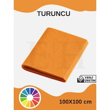 Turuncu Renk Metrelik Ince Keçe Kumaş Keçe 1 Mm Aktivite Keçesi Renkli Keçe 1 Metre 100 Cm X 100 Cm