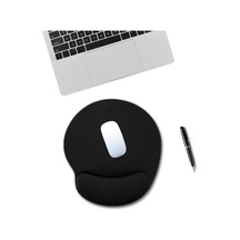 Black Deer Siyah Bilek Destekli Mouse Pad,ergonomik Kaymaz Taban,oyun Ve Ofis İçin Fare Altlığı,suya Dayanıklı Siyah