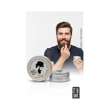 2 Li Nano Bıyık Sabitleyici Wax - %100 Doğal Şekillendirici Ve Besleyici Balm