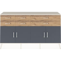 Arges Konsol 3 Raflı 6 Çekmeceli 4 Kapaklı 176x30x99 Aytaşı-antrasit/çam Antrasıt/atlas Çam - Aytası