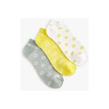Koton Çiçekli 3'lü Patik Çorap Seti Çok Renkli Multıcolor 4sak80264aa 4SAK80264AAMIX