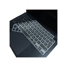 Apple Uyumlu MacBook Klavye Koruyucu Eski Türkçe F Dizilim Daktilo Tip Silikon Kapak Siyah