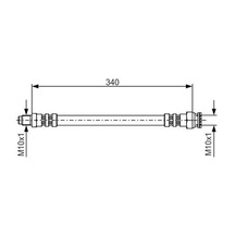 Bosch 1987476393 Fren Hortumu On 190 W201 85 93 W124 85 93 W126 85 91 R129 93 01