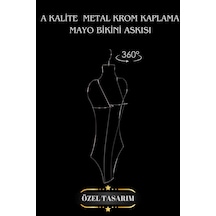 Mayo Askısı Metal Krom Vücut Şekilli Bikini İç Çamaşır Askısı Diğer