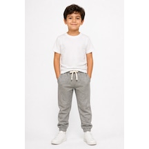 Eray Alp Kids Unisex Çocuk Gri Eşofman Altı Günlük Rahat Kombin