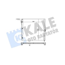 Kale 348660 Motor Radyatoru 17117576272 17117576305 17117589467