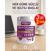 Walker's Vitamins %100 Saf Ve Doğal Ceramide, Elastin, Cranberry, İçeren Çift Hidrolize Kolajen - Collagen