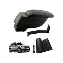 3 Tıkla Eko Set Dacia Sandero Stepway 2014 Geniş Hacimli Delmesiz Çelik Ayaklı Kolçak Ve Direksiyon Kılıfı