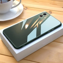Apple Uyumlu iPhone 13 Pro Max Parlak Cam Kamera Korumalı Telefon Kılıfı