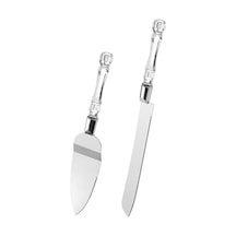 2 Li Pasta Servis Seti Cakes Pasta Kek Spatula Pasta Bıçağı Karışık