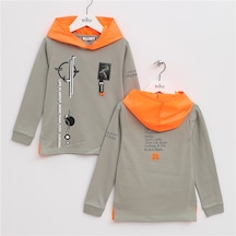 Wanex Erkek Çocuk Kapüşonlu Mevsimlik Sweatshirt - 15767 Haki