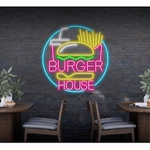Twins Led Burger House Yazılı Ve Şekilli Neon Tabela Pembe Model:model:37163366 Pembe