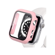 Apple Watch 38mm Uyumlu Camlı Kasa Ekran Koruyucu - Rose Gold