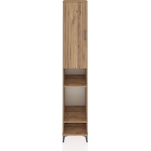 Hyperion Dolap 4 Raflı Tek Kapaklı Tek Askılı 44x44x243 Çam-çam Çam