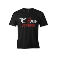Burç - Scorpio King Siyah Erkek Tshirt
