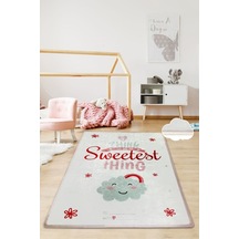 Sweetest 80X200 Cm Yıkanabilir Çocuk Ve Bebek Halısı Çok Renkli