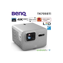 Benq Tk705sti 4k Kısa Mesafe Ev Sinema Projeksiyon Cihazı Google Tv, Netflix, Kablosuz