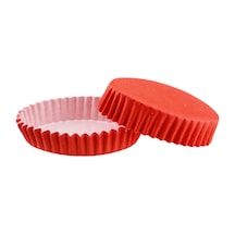 Cupcake Kalıbı Pet Kapsül Oval Model Düz Renk 100 Adet F11 Tur