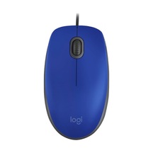 Yulong Logitech M110 Sessiz Tam Boyutlu Kablolu Optik Mouse Mavi 910-005922