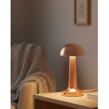 Bronz Dokunmatik Masa Lambası 3 Renk Led Şarjlı Kablosuz Usb Çıkışlı Diğer 58149717