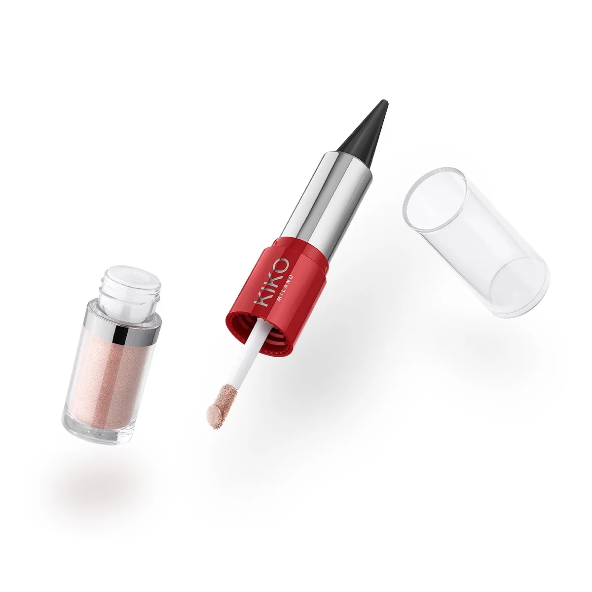 Flirt Alert Eyes Don't Lie Kajal & Eyeshadow - 01 Black & Dusted Gold