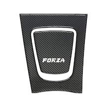 Forza 300 2014-2017 Tank Pad Kaplama Füme Karbon Siyah