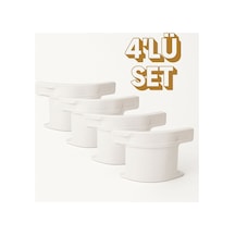 Çarşaf Kilidi Çarşaf Düzenleyici 4'lü Set Beyaz