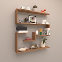 Rafkestir Agra Duvar Raf Set Bambu ( Parlak )