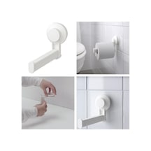 Buççin Online Mağaza Tısken Banyo Tuvalet Kağıtlığı Vantuzlu 15 Cm Metal Beyaz Çok Renkli
