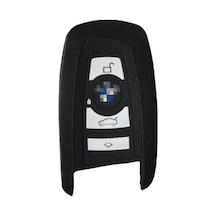 Bmw Uyumlu Silikon Kılıf F30 F20 F10 - 4 Buton Smart Siyah Renk